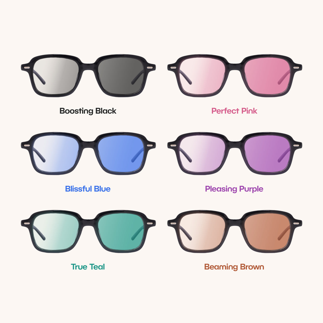 Sun Adaptive Lenses in Perfect Pink